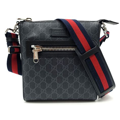 gg black small messenger bag|gucci messenger bag for sale.